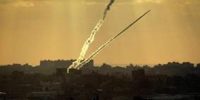 اطلاق صواريخ من غزة على مستوطنات الغلاف
