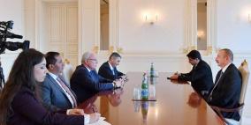 المالكي يطلع رئيس أذربيجان على تطورات القضية الفلسطينية