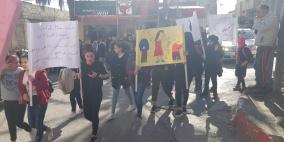 مسيرة تجوب شوارع نحف قضاء عكا احتجاجاً على العنف