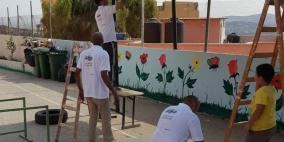  استكمال تنفيذ  مشروع تحسين البيئة المدرسية بدعم من البنك العربي وبالتعاون مع وزارة التربية وإنجاز