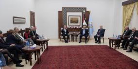 الرئيس عباس يستقبل وفدا اقتصاديا اسرائيليا
