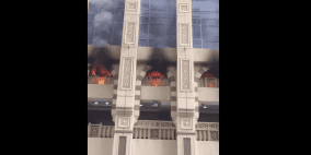 فيديو: حريق ضخم في أبراج مكة
