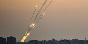 رشقات صاروخية تجاه مستوطنات غلاف غزة