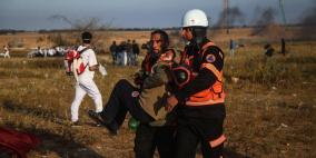 اصابة 83 مواطنا أحدهم بجراح حرجة على حدود غزة