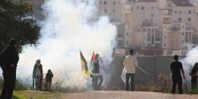 إصابات بالاختناق خلال قمع الاحتلال مسيرة بلعين