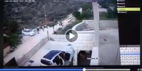 شاهد: لحظة هجوم المستوطنين الارهابي على عوريف 