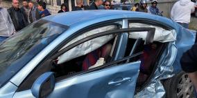 5 اصابات في حادث سير على الطريق حي الصوانة بالقدس