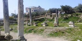  مئات المستوطنين يقتحمون الموقع الأثري في سبسطية