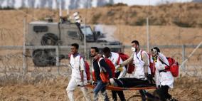 إصابات إثر قمع الاحتلال مسيرات سلمية على حدود غزة