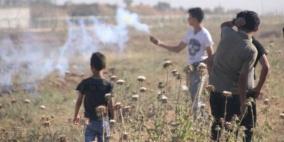 محدث: 60 إصابة إثر قمع الاحتلال للمتظاهرين شرق قطاع غزة