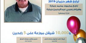 بنك الإسكان يعلن عن رابح جائزة النصف مليون شيكل الخاصة بشهر حزيران 2019