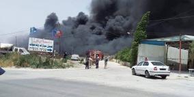 حرائق هائلة في نابلس بفعل الحرارة 