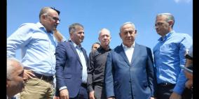 نتنياهو يضع حجر الاساس لحي استيطاني جديد في مستوطنة "بيت إيل"