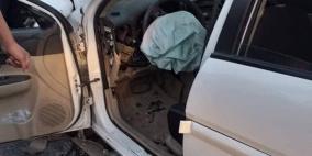 وفاة طفل ووالده بحادث سير شمال نابلس
