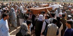 تشييع 63 شخصًا قتلوا في  تفجير حفل زفاف بكابول 