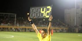 42 دقيقة وقت بدل ضائع في مباراة بدوري غزة لكرة القدم 