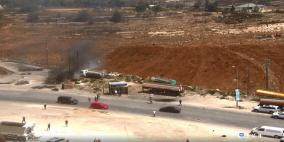 مواجهات مع الاحتلال على المدخل الشمالي لمدينة البيرة