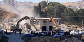 الاحتلال يهدم منزلا وغرفتين زراعيتين شمال غرب بيت لحم