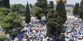 45 ألفا يصلون الجمعة في المسجد الأقصى