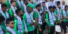 صور: المنتخب السعودي يصل الى فلسطين في زيارة تاريخية 