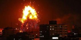 طيران الاحتلال يقصف عدة مواقع في قطاع غزة