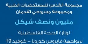 القدس للمستحضرات الطبية ومسروجي تقدمان مليون ونصف شيكل لمواجهة كورونا