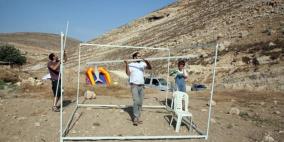 مستوطنون ينصبون خيمة غرب بيت لحم