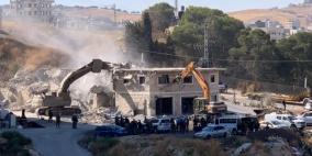 الاحتلال يهدم منزلا في بلدة الخضر 