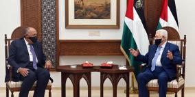 وزير الخارجية المصري يصل رام الله ويلتقي الرئيس