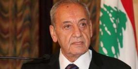 بتوجيهات من الرئيس: وفد فلسطيني يلتقي رئيس مجلس النواب اللبناني