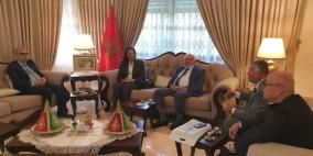 وفد من المجلس الأعلى للابداع يلتقي السفير المغربي لدى فلسطين