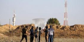 اندلاع 8 حرائق في غلاف غزة جراء بالونات حارقة 