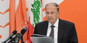 الرئيس اللبناني: ملتزمون بمبادرة السلامة العربية