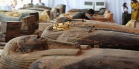 كشف أثري مصري جديد يضم 59 تابوتا لكهنة وكبار موظفي الدولة