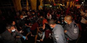 أعمال عنف ضد متظاهرين إسرائيليين يطالبون باستقالة نتنياهو