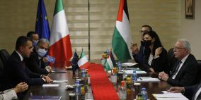 المالكي يدعو إيطاليا إلى دعم عقد المؤتمر الدولي للسلام الذي دعا إليه الرئيس 