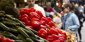 الاحصاء: ارتفاع أسعار الخضروات بنسبة 20.11% الشهر الماضي