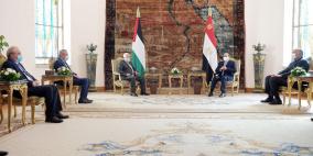 بدء اجتماع الرئيس عباس ونظيره المصري في القاهرة