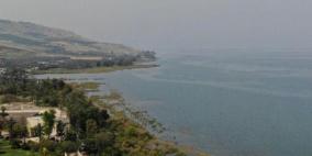 انخفاض في منسوب المياه ببحيرة طبريا