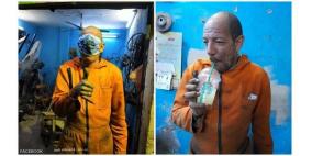 لحام مصري يصبح نجما على فيسبوك