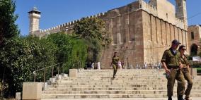 قوات الاحتلال تغلق الحرم الابراهيمي بحجة الأعياد اليهودية