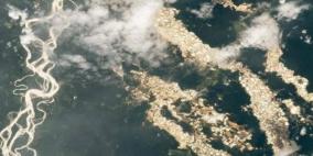 صورة من الفضاء تكشف أنهار الذهب في الأمازون