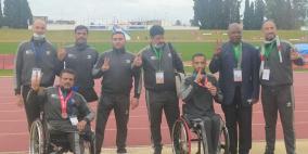 تونس: منتخب فلسطين لألعاب القوى يتوج بالذهب والبرونز