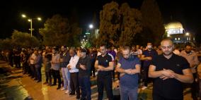 60 ألف مواطن أدوا صلاة التراويح في المسجد الأقصى المبارك