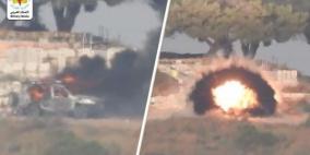 شاهد: سرايا القدس تنشر فيديو استهداف جيب عسكري على حدود غزة