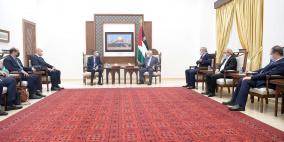 الرئيس عباس يستقبل الوفد الأمني المصري