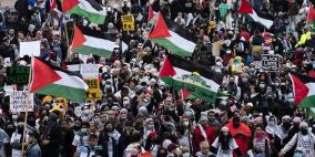 بالصور: تظاهرة حاشدة في واشنطن تنديدًا بجرائم الاحتلال الإسرائيلي