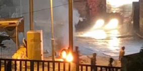  مواجهات وإحراق كاميرات تابعة للاحتلال في بلدة سلوان