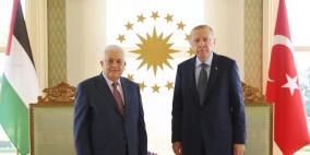 الرئيس يجتمع مع نظيره التركي ويطلعه على آخر التطورات