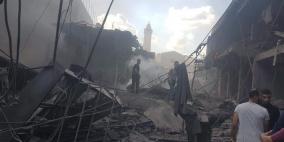 شاهد: مصرع مواطن وإصابات بانفجار ضخم في سوق الزاوية بغزة